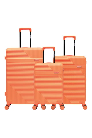 Juego de 3 maletas Wohlen (S/M/L) - 56/66,5/75,5 cm - Naranja