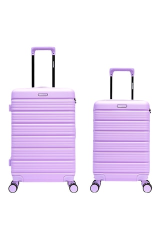 Maleta de cabina y maleta mediana Lugano (S/M) - 55,5/65,5 cm - Violeta