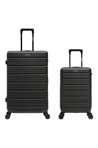 Maleta de cabina y maleta grande Lugano (S/L) - 55,5/74,5 cm - Negro