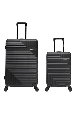 Maleta de cabina y maleta grande Wohlen (S/L) - 56/75,5 cm - Negro