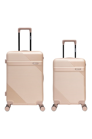 Maleta de cabina y maleta mediana Wohlen (S/M) - 56/66,5 cm - Beige