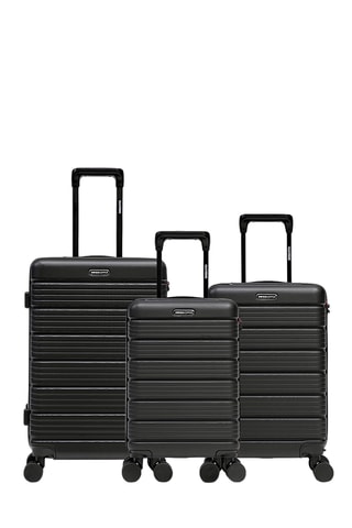 Juego de 3 maletas Lugano (XS/S/M)  - 52/55,5/65,5 cm - Negro