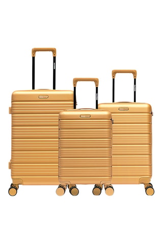 Set de 3 valises Lugano (XS/S/M)  - 52/55,5/65,5 cm - Beige