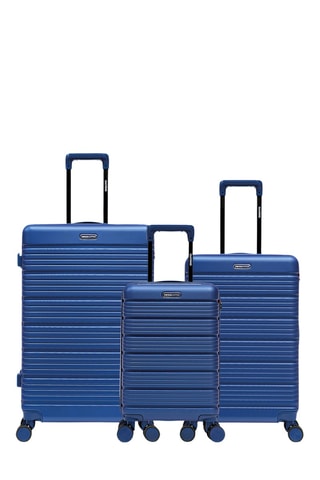 Juego de 3 maletas Lugano (XS/M/L) - 52/65,5/74,5 cm - Azul marino