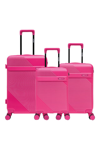 Juego de 3 maletas Wohlen (XS/S/M) - 52/56/66,5 cm - Rosa