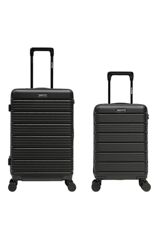 Maleta de cabina low cost y maleta mediana Lugano (XS/M)  - 52/65,5 cm - Negro