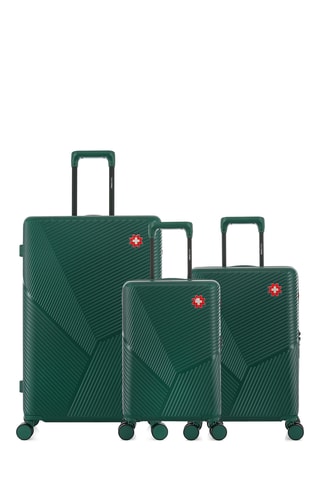 Juego de 3 maletas Fribourg (XS/S/L) - 55/59/76 cm - Verde oscuro