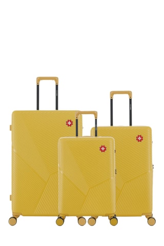 Juego de 3 maletas Fribourg (S/M/L) - 59/66/76 cm - Amarillo