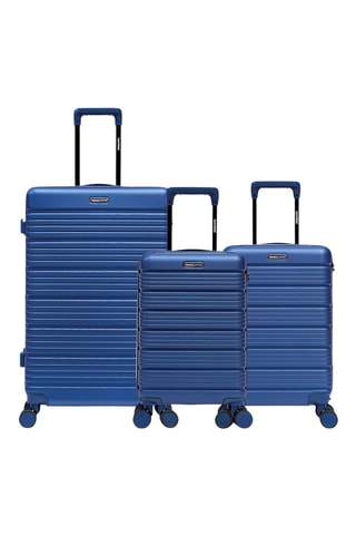 Juego de 3 maletas Lugano (XS/S/L) - 52/55,5/74,5 cm - Azul marino
