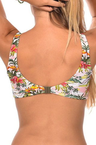Haut de maillot Islandbabe - Blanc et vert