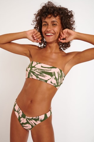 Maillot 2 pièces - Kaki et écru