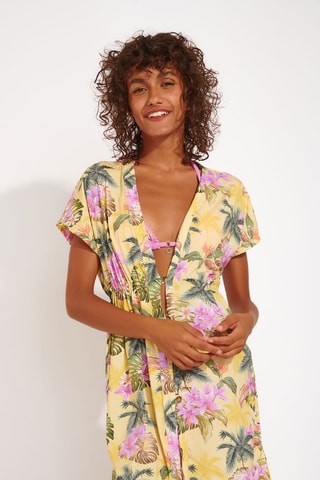 Robe de plage Limetropivoil - Jaune