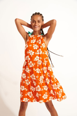 Robe de plage Islandgirlday - Orange