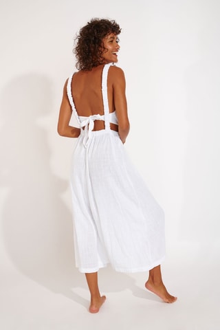 Robe de plage Cheryll - Blanc