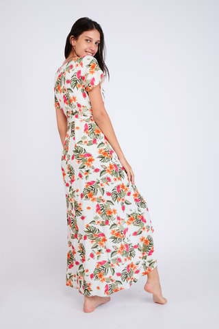 Robe de plage Palmroseday - Ecru