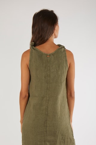 Robe droite en lin Hawston - Kaki