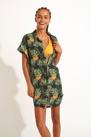 Robe chemise Greeneryday - Noir