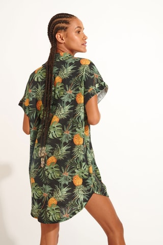 Robe chemise Greeneryday - Noir