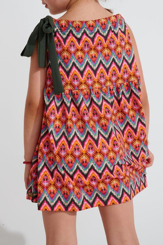 Robe Exotic - Orange et rose