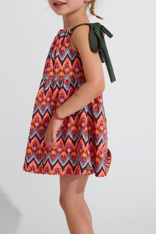 Robe Exotic - Orange et rose