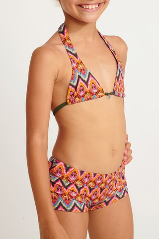 Maillot 2 pièces Exotic - Orange et rose