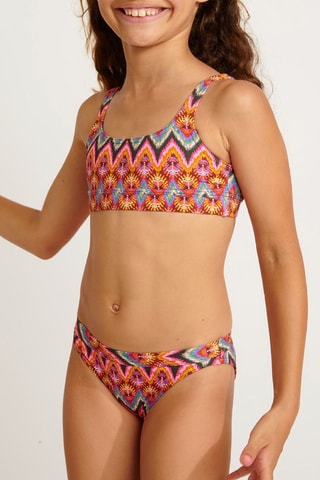 Maillot 2 pièces Exotic - Orange et rose