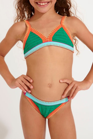 Maillot 2 pièces Colorgroove - Vert et orange