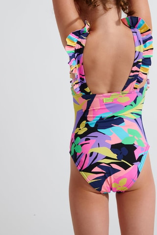 Maillot 1 pièce Sunfair - Bleu marine et turquoise