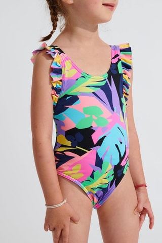 Maillot 1 pièce Sunfair - Bleu marine et turquoise