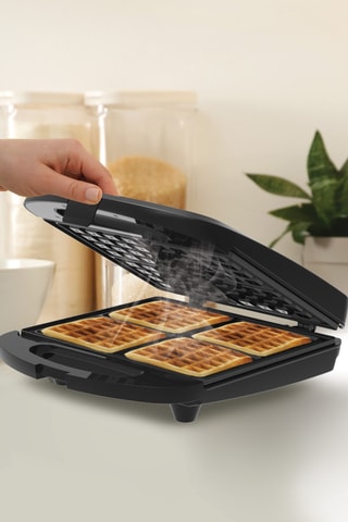 Macchina per waffle - 1200 W - 4 waffle