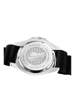 Montre à quartz en silicone Aquadiver - Noir et argenté