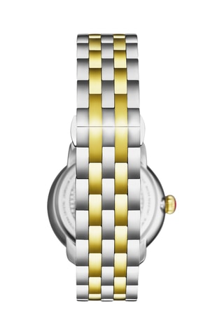 Montre à quartz en acier - Argenté et doré rose