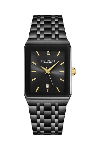 Montre à quartz en acier Symphony - Noir
