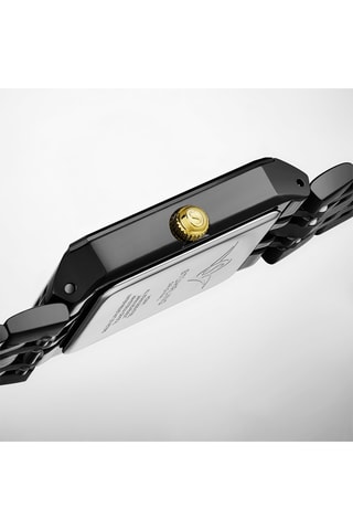 Montre à quartz en acier Symphony - Noir