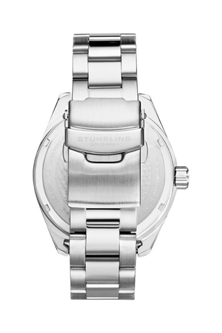 Montre à quartz en acier Monaco - Argenté et bleu