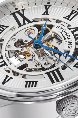 Montre automatique en acier Legacy  -  Argenté et blanc