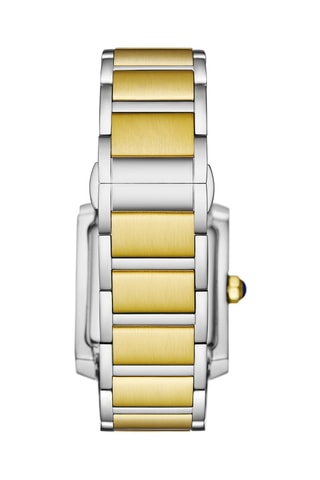 Montre à quartz en acier - Doré et argenté