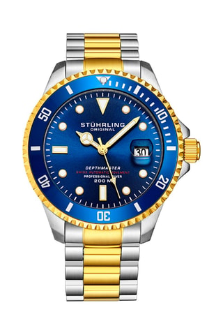 Montre automatique en acier Aquadiver - Argenté et doré