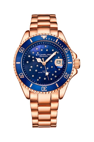 Montre à quartz en acier et nacre Vogue