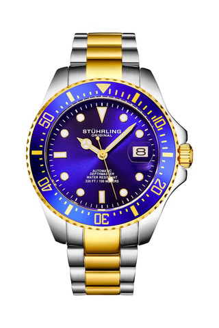 Montre automatique en acier Aquadiver - Argenté et doré