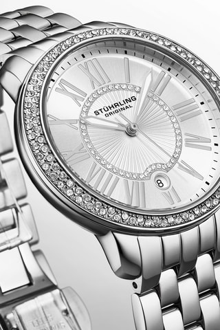 Montre à quartz en acier Symphony - Argenté
