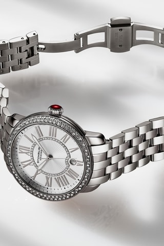 Montre à quartz en acier Symphony - Argenté