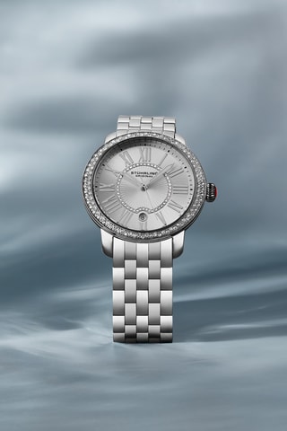 Montre à quartz en acier Symphony - Argenté