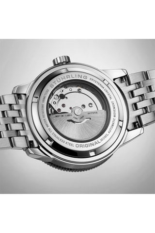 Montre automatique en acier Aquadiver - Argenté et noir