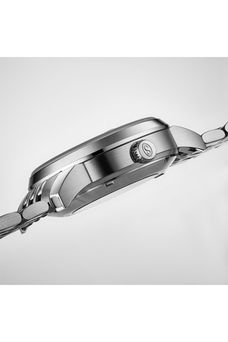 Montre automatique en acier Legacy - Argenté et bleu