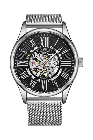 Montre automatique en acier Legacy  -  Argenté et noir