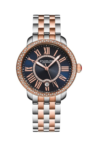 Montre en acier - Argenté et doré rose