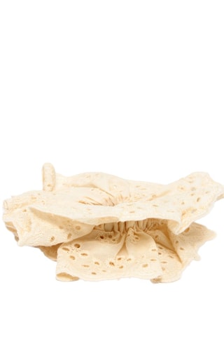 Scrunchie in sangallo - Beige