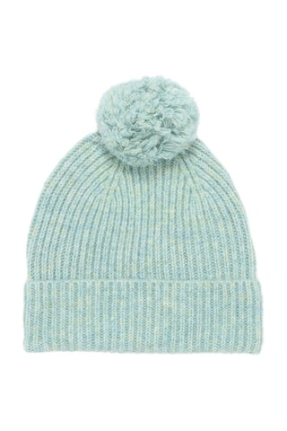 Berretto con pompon - Verde chiaro