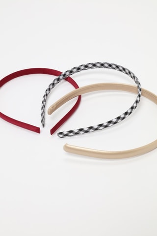 3 cerchietti - Rosso e dorato